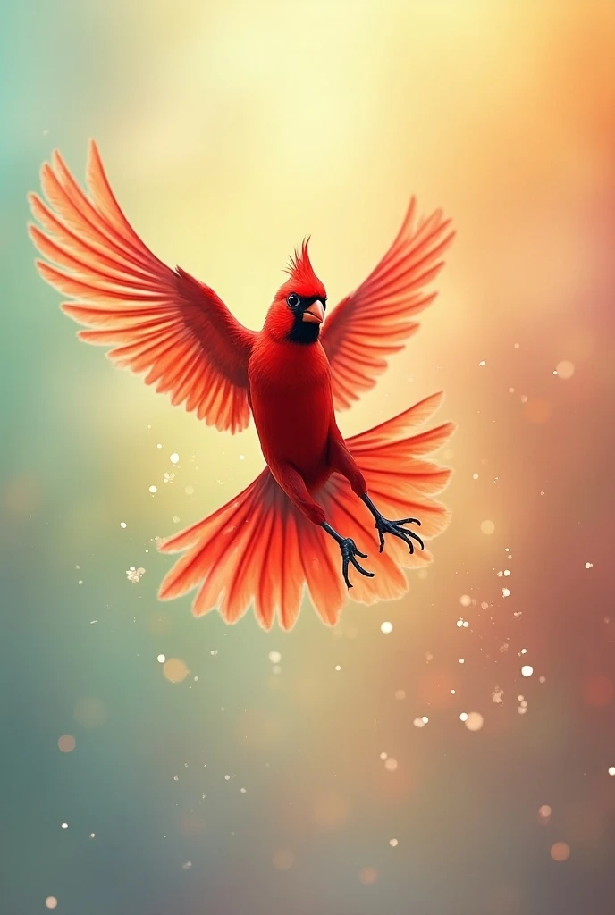 Create an image of a dancing bird