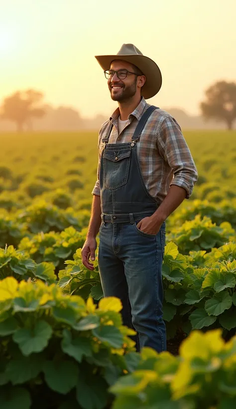 Farmer Enjoying His Safe Crop

The farmer is smiling as he inspects his healthy, undisturbed crops under a bright morning sun. He stands confidently, proud of his clever trick with the fake snake lying visible in the background, still guarding the field. T...