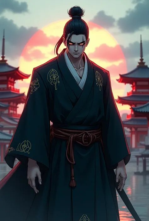 Anime villain based on the characteristics of Japan and with anime traits

