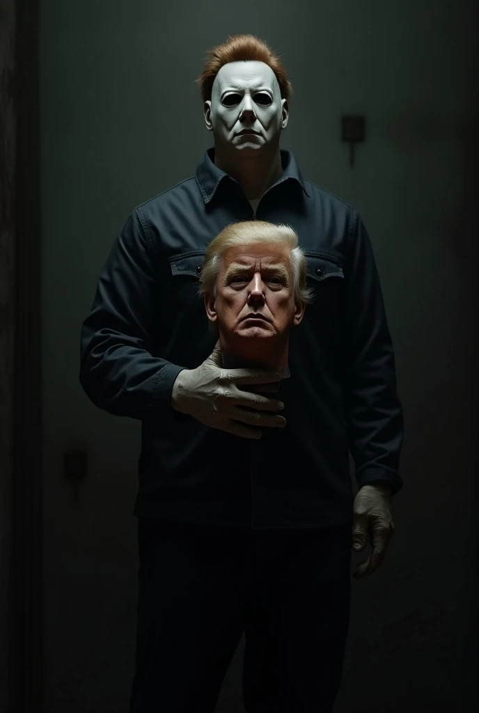 Michael Myers  who holds trumps head in his hand 