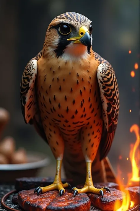  who does not know the falcon ,It is grilled by 