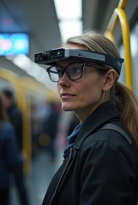  Give me a device  ( SMART GLASSES )  to help people with low vision survive on public transport,  Give me a prototype GIVE ME A PROTOTYPE