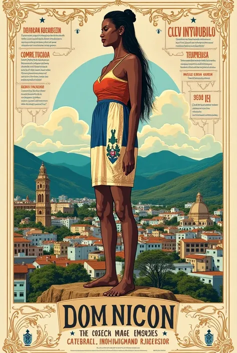 Poster that visually represents the rights and duties of the Dominican constitution 