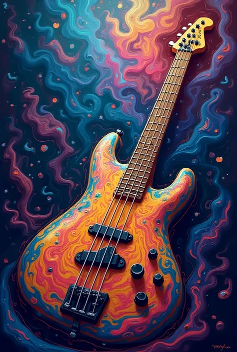 A psychedelic pj bass 