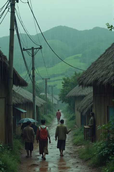 ek gaav mein log barish ke mausam se tang aa gaye the "video