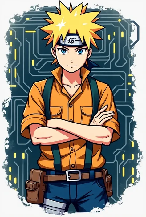 Create a Minato namicaze electrician logo for me with the name JE ELETRICA