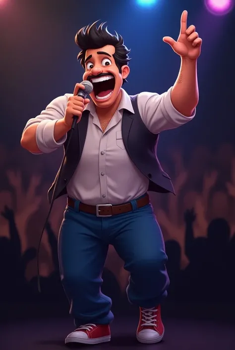 Animated singer Pedro Luis