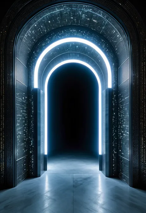 Portal to Another Dimension, Mysterious Light, by Rem Koolhaas.
best quality, masterpiece, intricate details, ultra-detailed