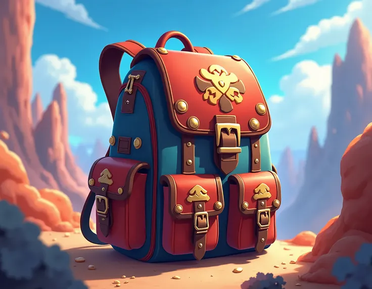 Backpack, adventure, RPG, MMO, Roblox, Anime style, Backpack Only.