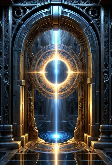 Portal to Another Dimension, Mysterious Light, by Hal_Tenny.
best quality, masterpiece, intricate details, ultra-detailed