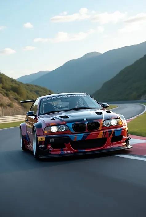 BMW M3 E46 GTR racetrack vehicle