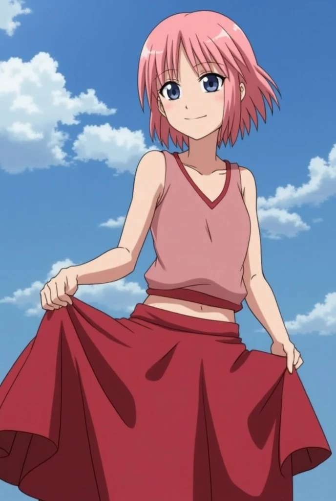 Sakura Haruno from Shippuden lifts her skirt in front of peoples eyes 