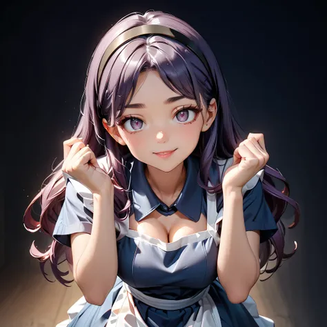 Masterpiece, 4K, HDR, full HD, (best quality), (ultra detailed), (only), intricate ANIME TYPE, best quality, 1girl, ((deep purple hair)) , hyper beautiful face, perfect anatomy, shiny skin, full body, alone, long hair, looking at viewer, perfect hands, per...