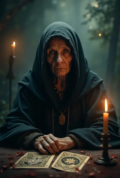 Old woman from the tarot witch 