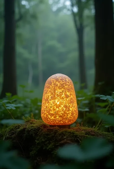  high quality,  8k Ultra HD , biomemetic lamp, in a forest