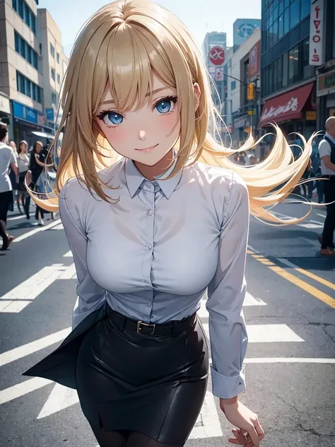 Anime style, super fine illustration, highly detailed, beautiful detailed, perfect detailed, super high quality image, static representation, gentle expression, happy expression, the pretty image, super stylish, 8k, pretty & handsome face, anglo saxon girl...