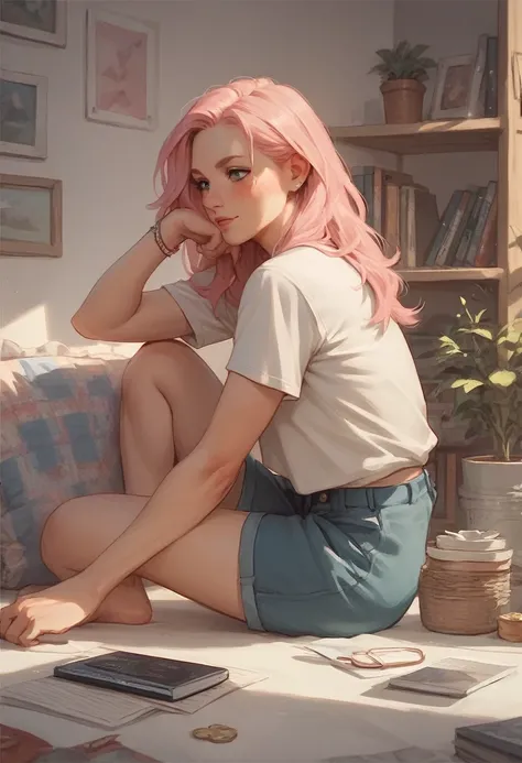 pink hair , song