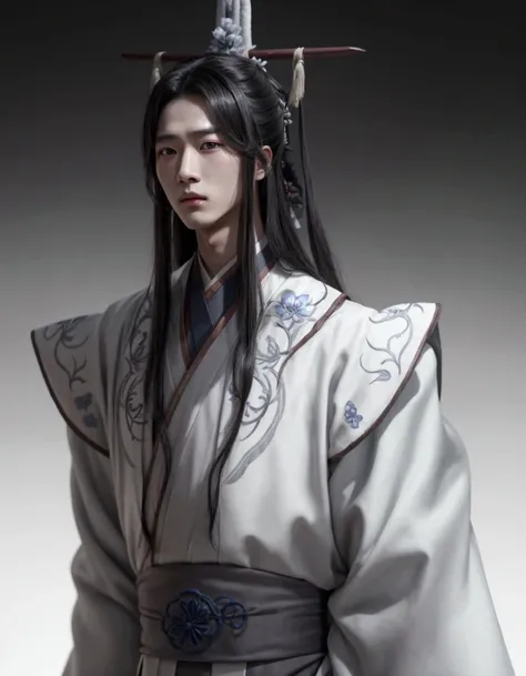 Hanfu man, inspired by Lan Zhan, inspired by Lan zhan of the untamed 