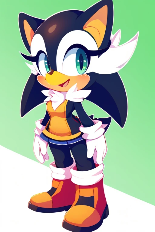 Female furry penguin fluffysonic style