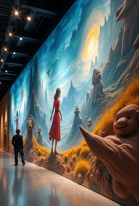 3D painting on a wall 