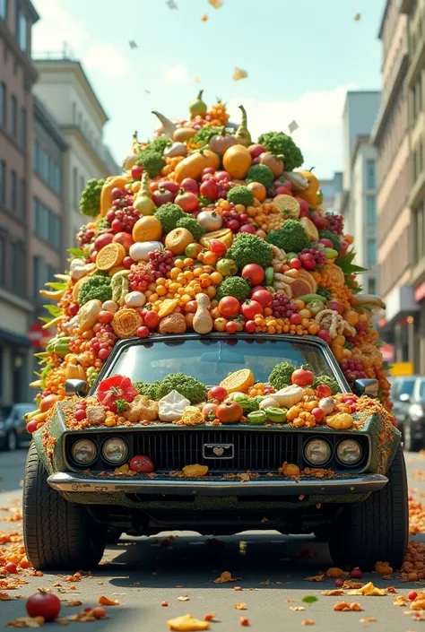 Big car with food 