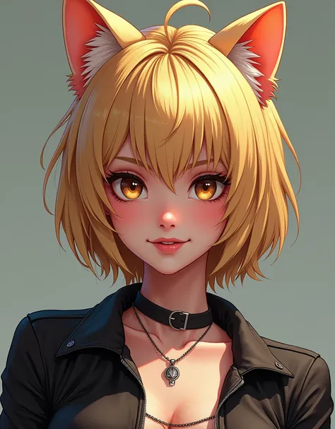 ((((masterpiece)))),Expensive качество,Very_Expensive_decision,big_size_file ,thick outline,clear contours, big breasts,god, blonde, short hair,Bobcat,earrings, Punk rock fashion , brown eye ,(Realistic,3D Face:0.8), realistic natural detailed eyes,(Realis...