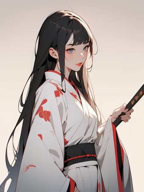 1girl, solo, zero two, hanfu,chinese clothes, splatter background, holding sword, best quality, amazing quality, very aesthetic, absurdres