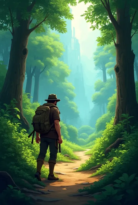 A forest exploration and adventure game cover with the title of Wild Paths