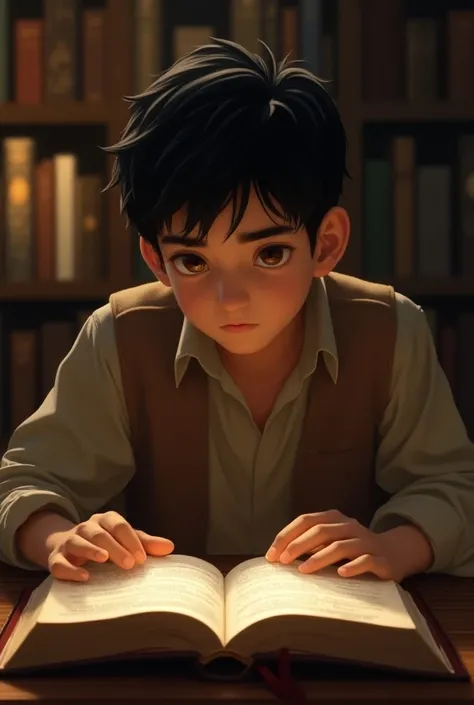 ren studying the Bible 