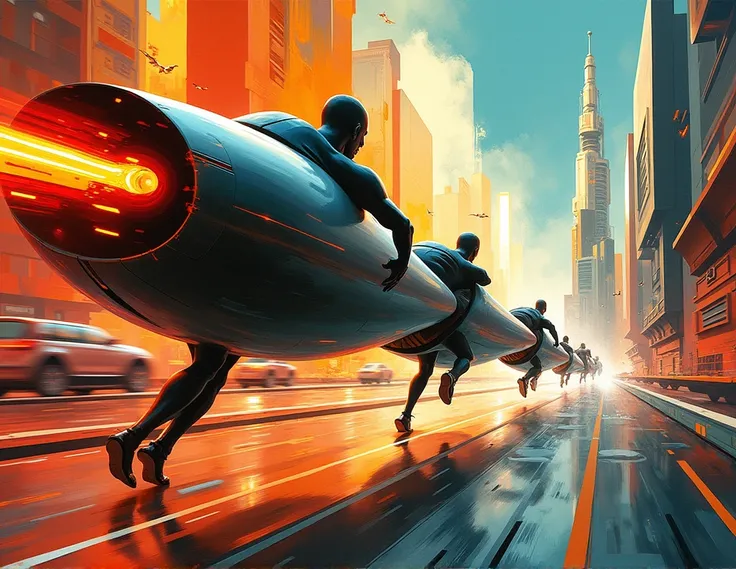  Esta imagen debe representar de alguna manera el motion futurista que se da en las vanguardias, Consider the key elements of Futurism : speed, motion, Energy, modernity, machines,  and the break with artistic traditions are fundamental elements.