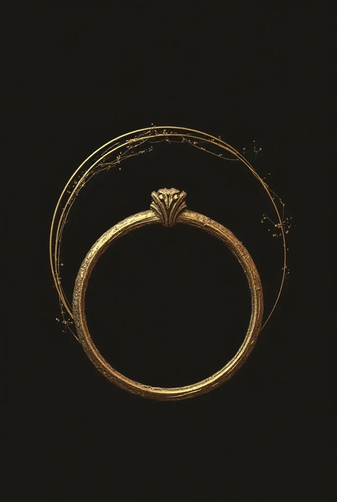 Logo for a goldsmithery business that has a ring and a closing arc