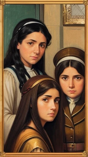  A group of women a Jew focusing on the face