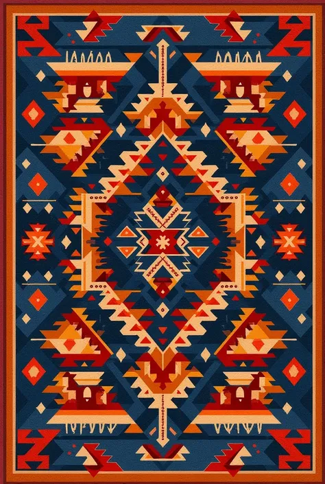 Zapotec fabric pattern 