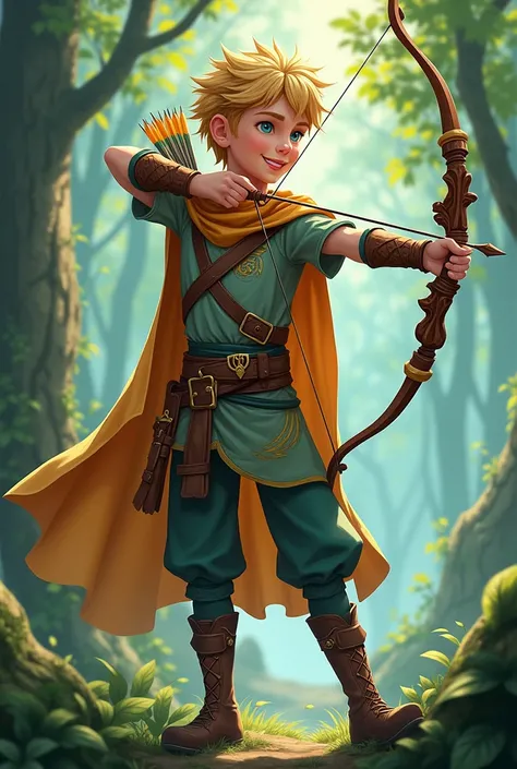 class:  Mystic Archer

Personality : Cheerful and adventurous ,  Caspian is the light spirit of the group .  His connection with nature and his ability with the bow make him essential to combat the forces of the Shadow.  Caspian is fast and effective in co...