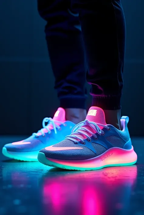 Cool Nike shoes glow