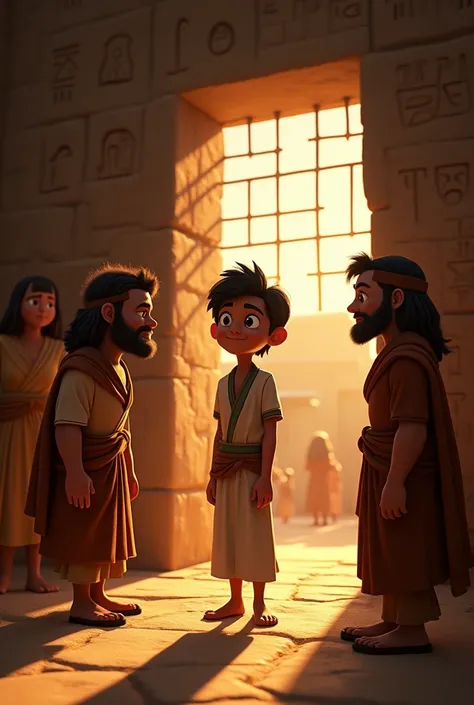 Jose from Egypt interpreted the dreams of two prisoners Disney Pixar style