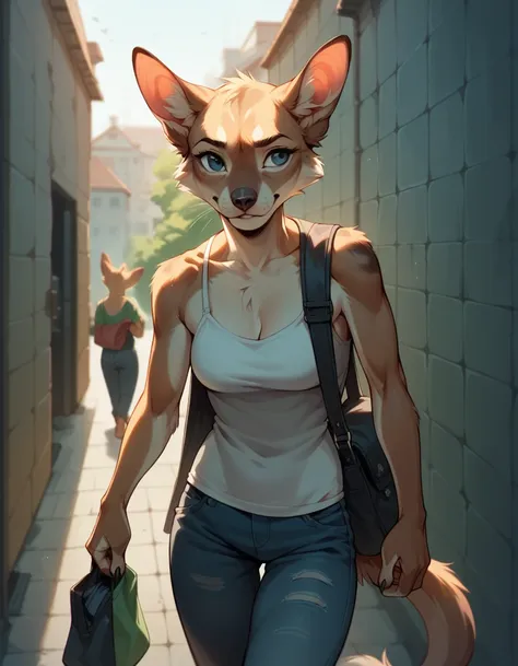 female furry character casual clothes