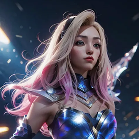 lux: 1.5, league of legends, k/da, high quality, heavily detailed, full sharp, 4k, 8k