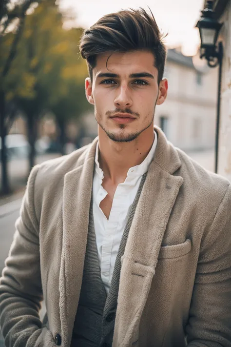 handsome french men ,outdoor