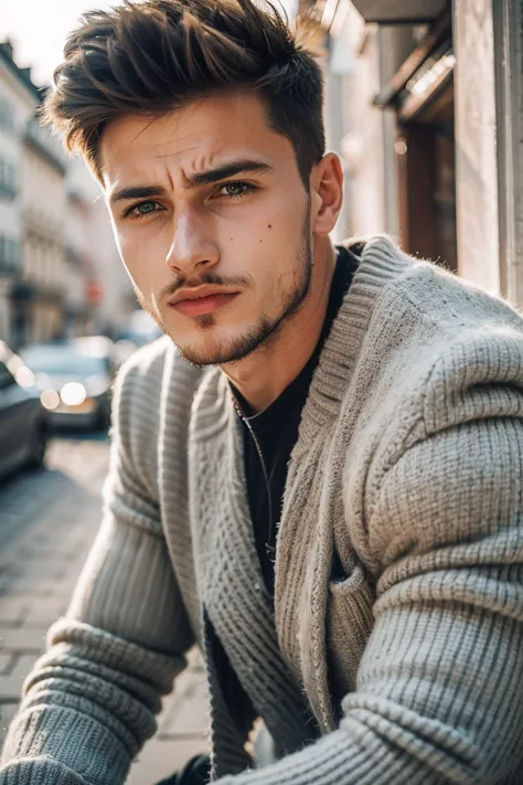 handsome french men ,outdoor