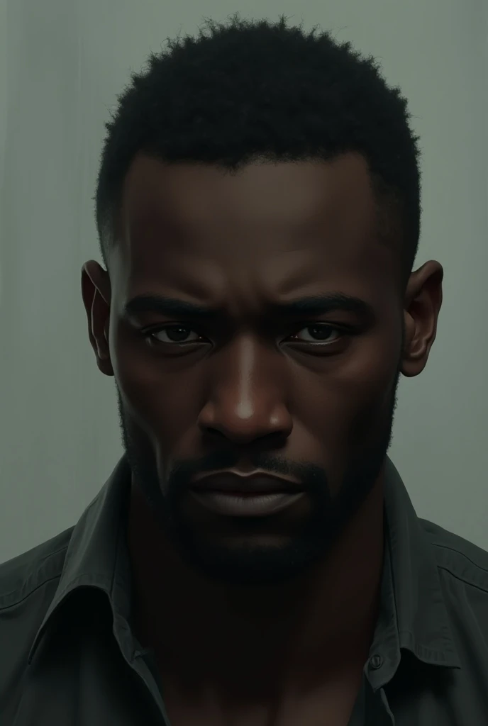 Image of a sad black man