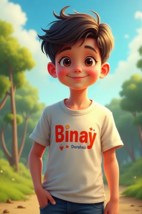 Boy t shirt with name binay
