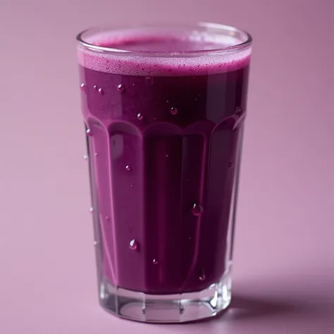 a glass of açaí