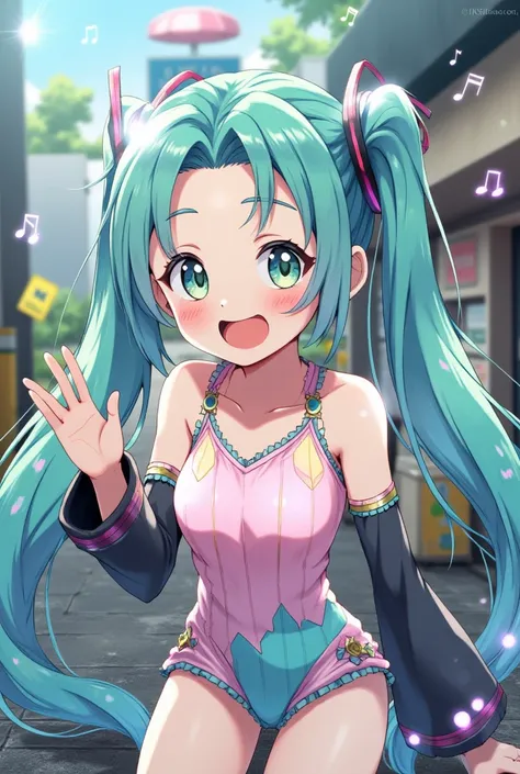 (masterpiece、Best Quality、Best Quality、Official Art、Beautiful and beautiful:1.2)、( one girl playing pranks:1.3) Hatsune Miku、 Twin Tails,Beautiful breasts,​(masterpiece、Best Quality、Best Quality、Official Art、Beautiful, beautiful:1.2)、( 1 girl:1.3) Hatsune ...