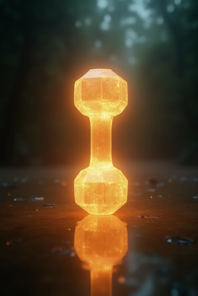 You could create a gin dumbbell for me being illuminated as if I were a god