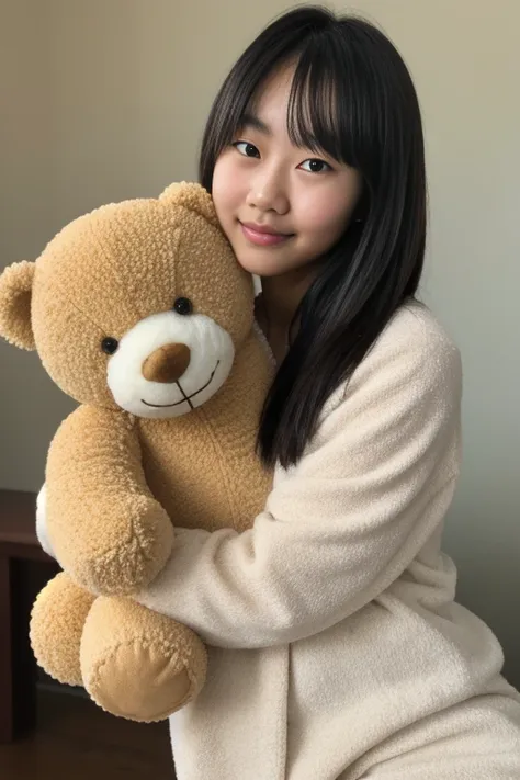 photographed with: close-up shot, shallow depth of field, soft lighting
a asian small chest girl (js) 5- wearing a light-colored...