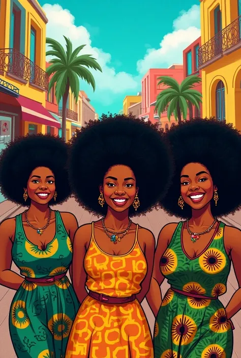  Create a postcard written with the theme of
AFROS BLOCKS: YLê AYê , olodum,  GAMDYS REN ,  MALÉ DE BATÉ .