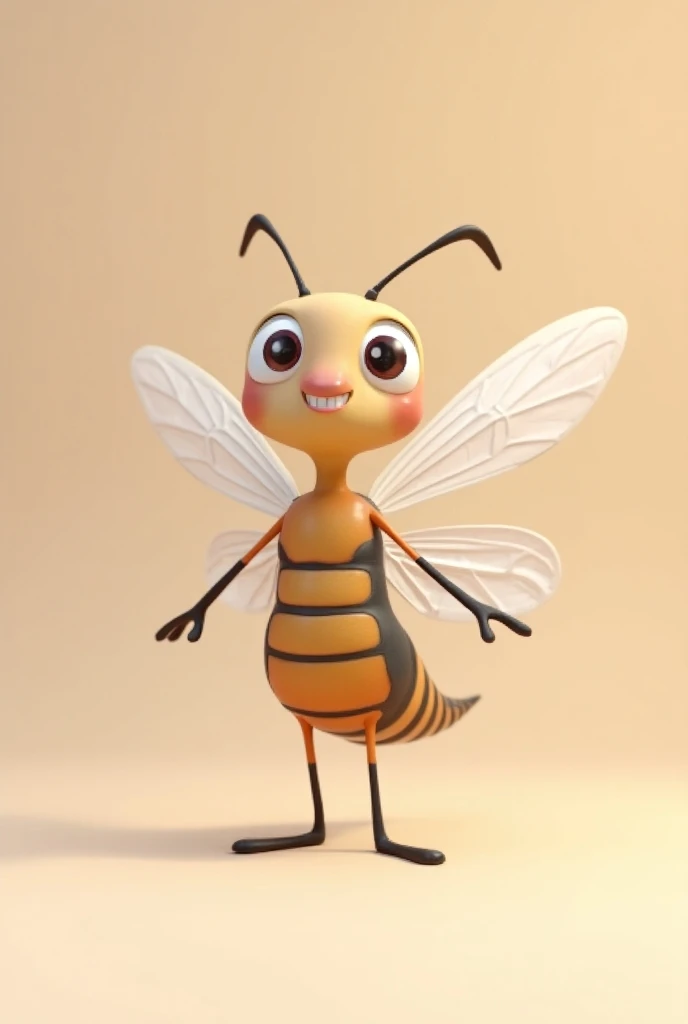 The first mosquito said, I will become a doctor in future. 3d cartoon type realistic ai image 