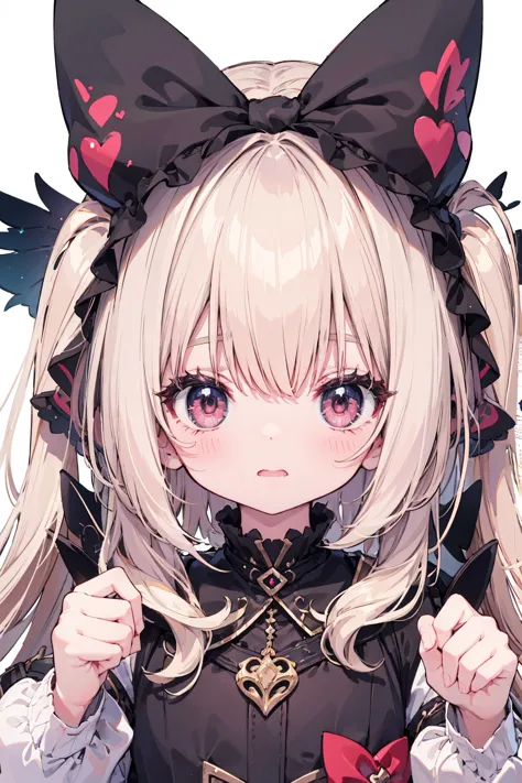 absurd, absolute resolution, incredibly absurd, super high quality, super detailed, official art, unity 8k wall, masterpiece
BREAK
One , innocent, little devil, small and young toddler, blush