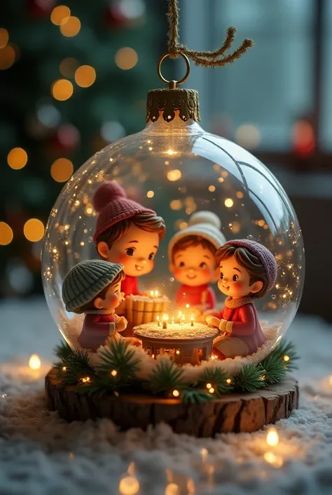  Transparent Christmas ball first name CECILIA & Manu & THIMEO & Emie Christmas deco  